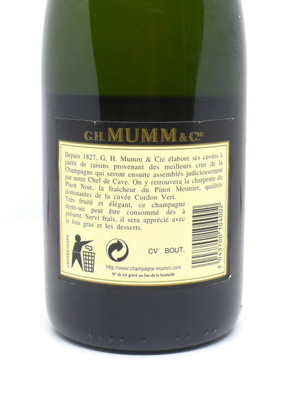 Bouteille G.H. Mumm Cordon Vert niveau parfait