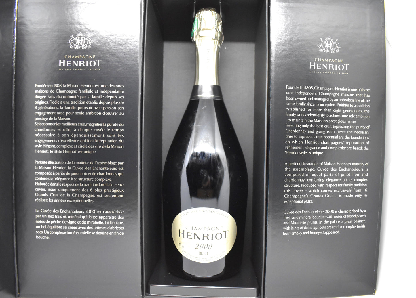 Champagne avec coffret pour cadeau