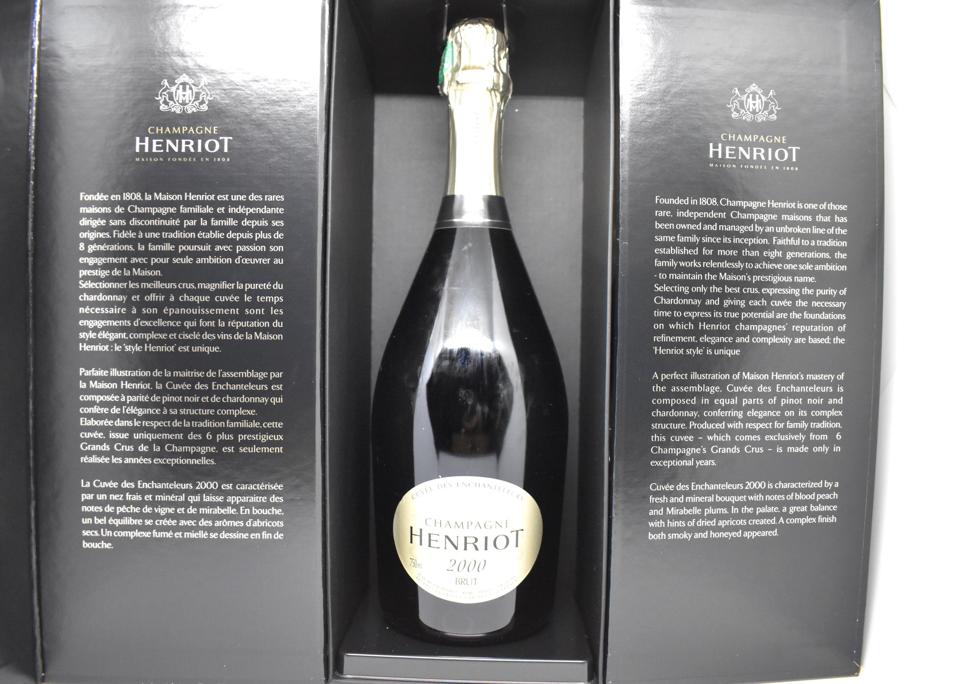Champagne avec coffret pour cadeau
