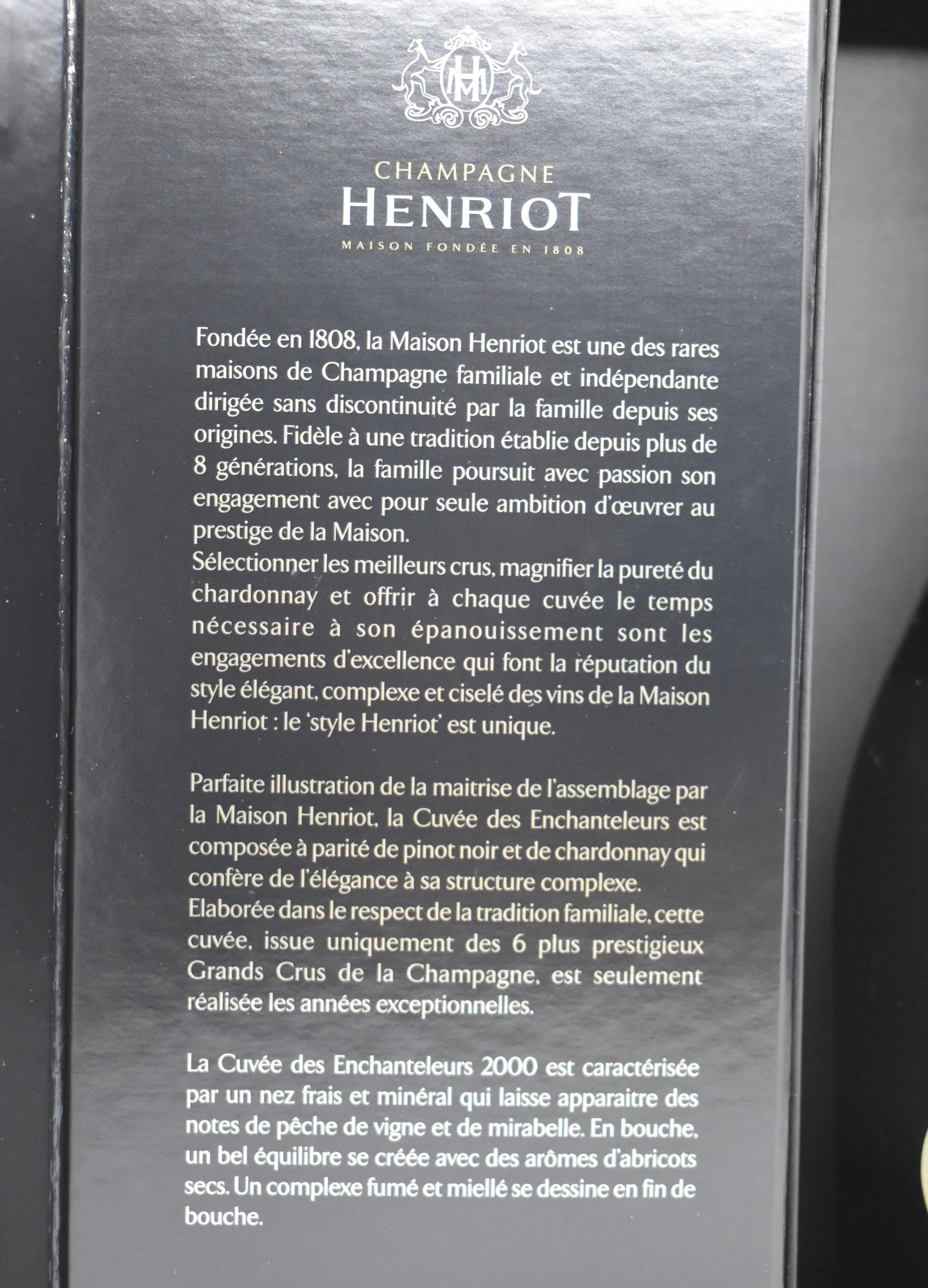 Grand champagne millésimé à offrir