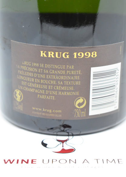 Collection Krug Vintage Brut 1998 à vendre