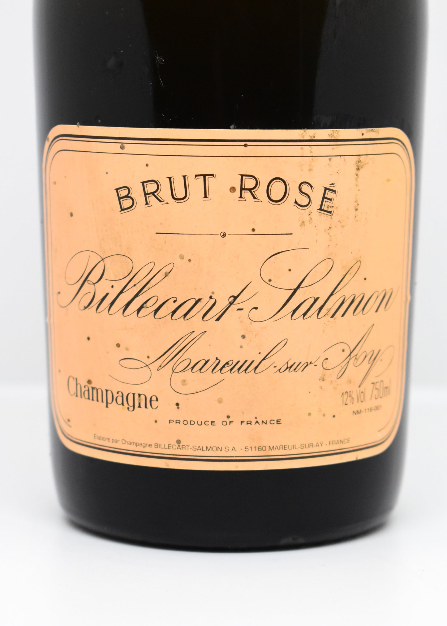 Étiquette Champagne Billecart-Salmon Rosé non millésimé 80's