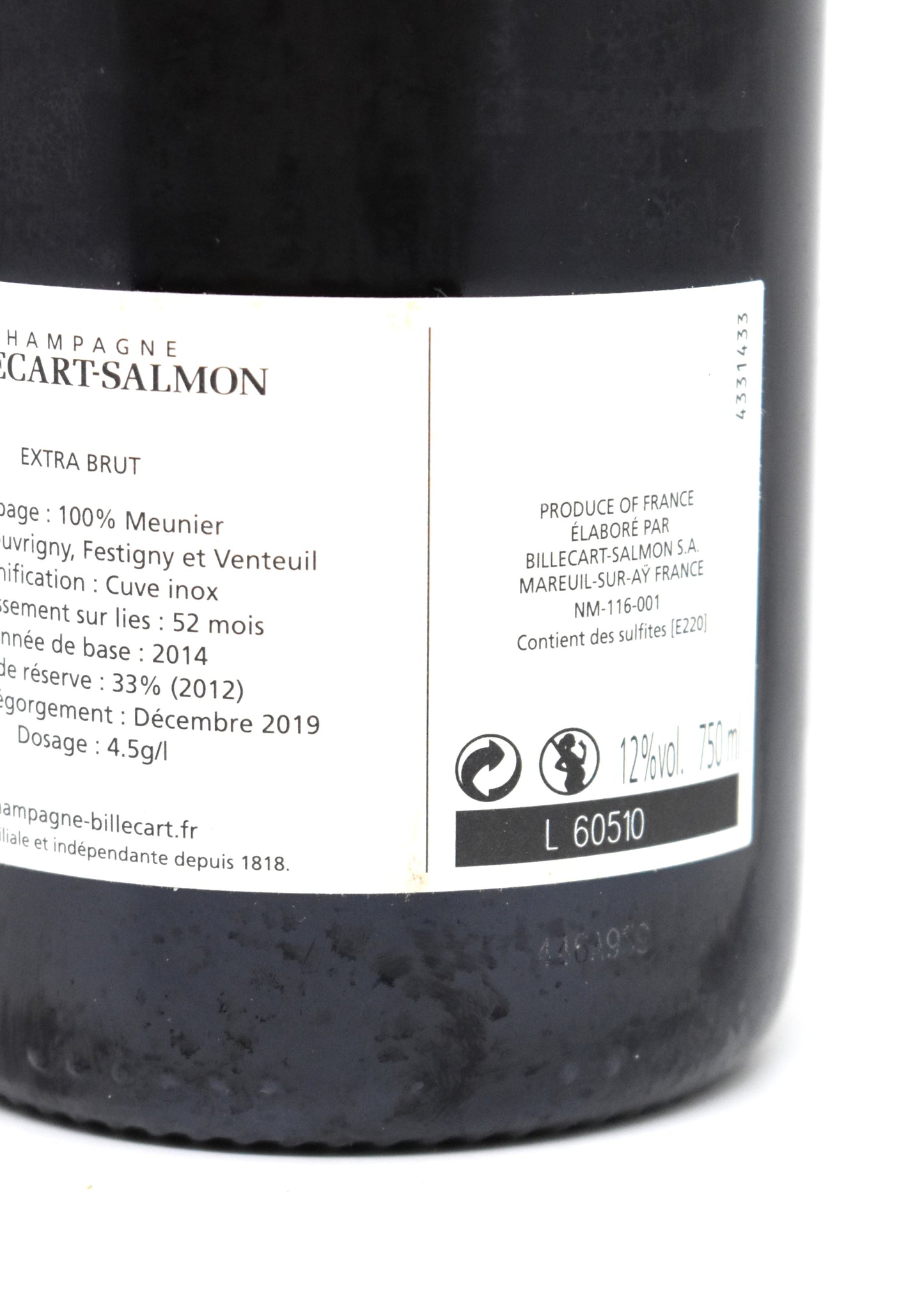 Billecart-Salmon Rendez-Vous N°1 2014 - Flacon d'exception stocké sous température contrôlée