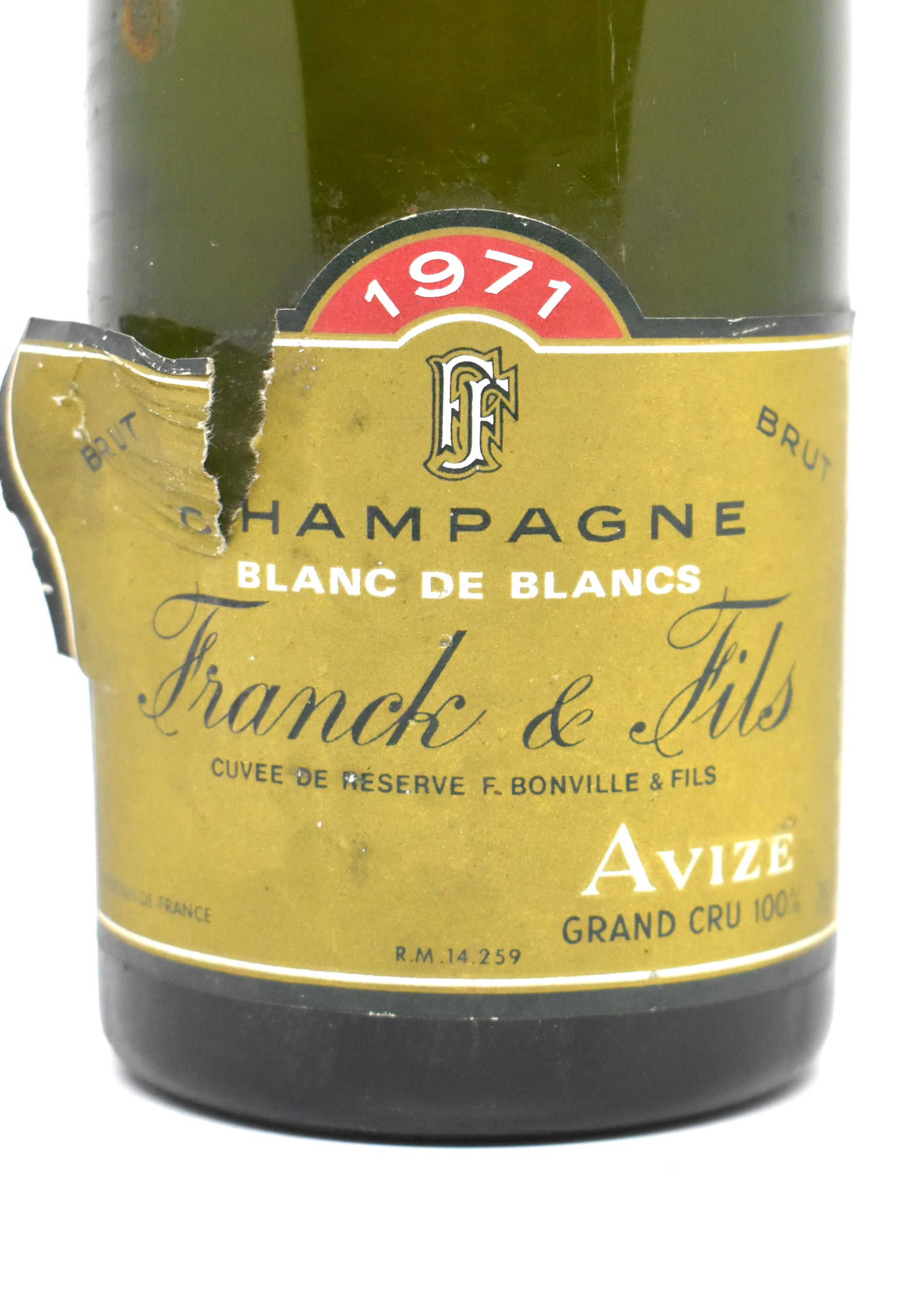 Buy Franck & Fils 1971 vintage Champagne online Switzerland