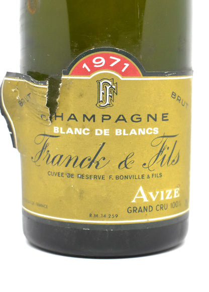 Buy Franck & Fils 1971 vintage Champagne online Switzerland