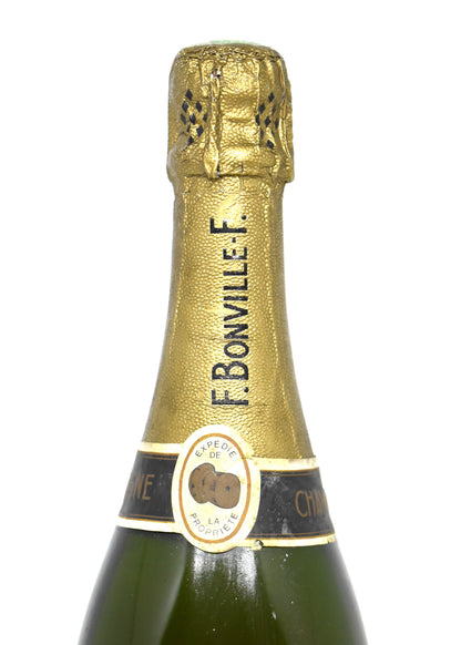Champagne Bonville et Fils 1973 étiquette ancienne authentique