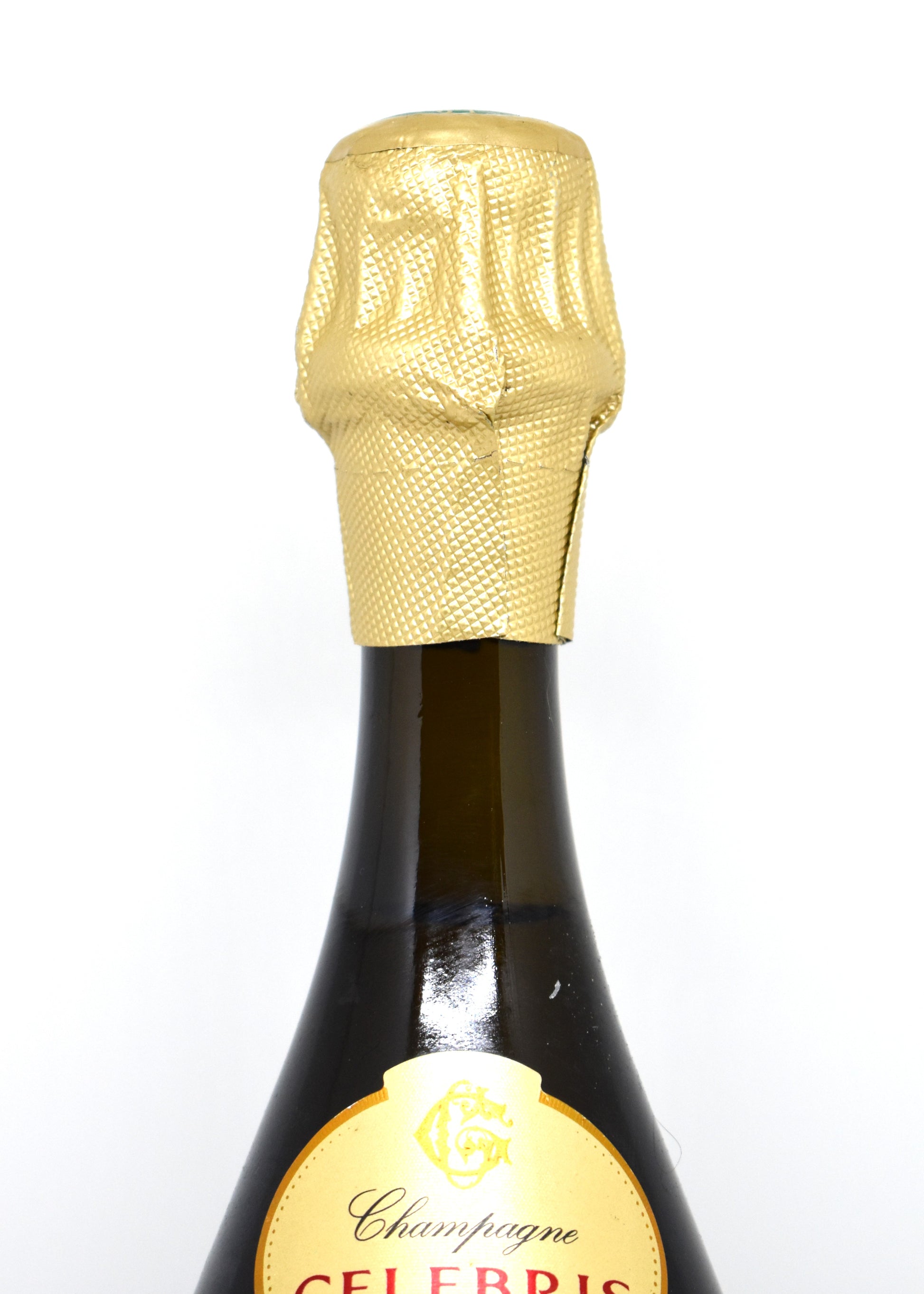Gosset Célébris 2004 - Vue rapprochée du goulot et de la capsule d'origine