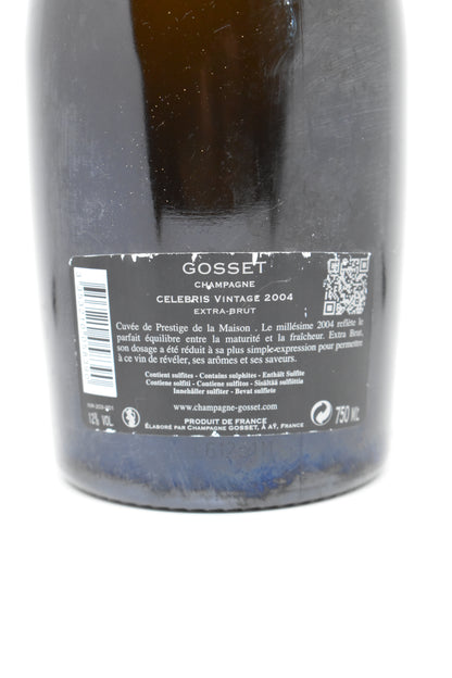Gosset Célébris 2004 - Flacon d'exception stocké sous température contrôlée