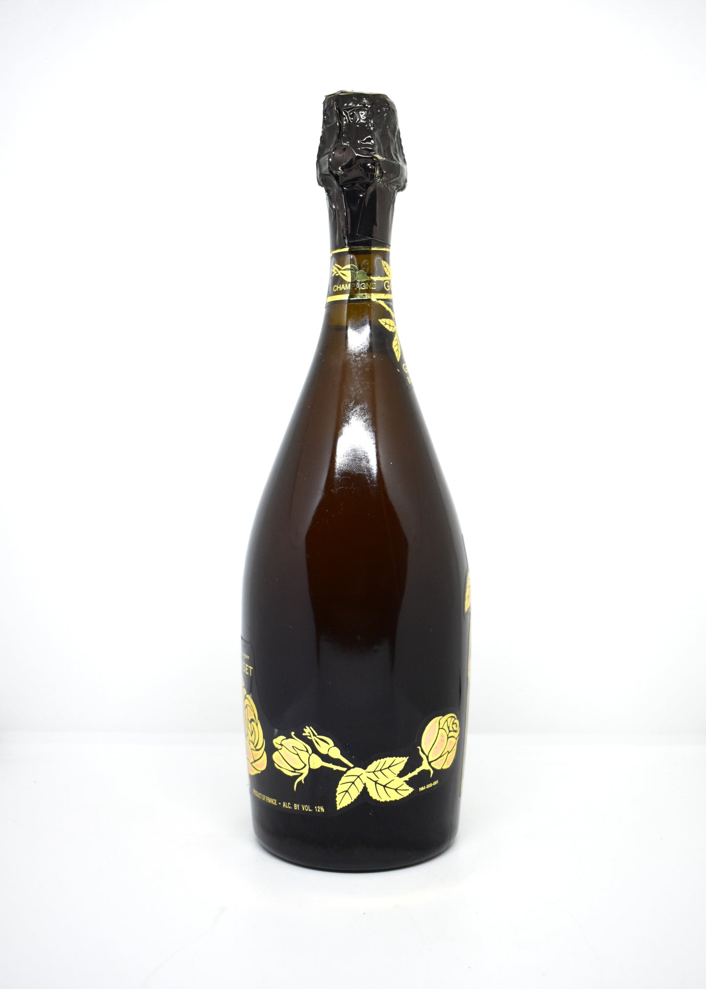 Suzanne Gosset Rosé 1985 - Vue rapprochée du goulot et de la capsule d'origine