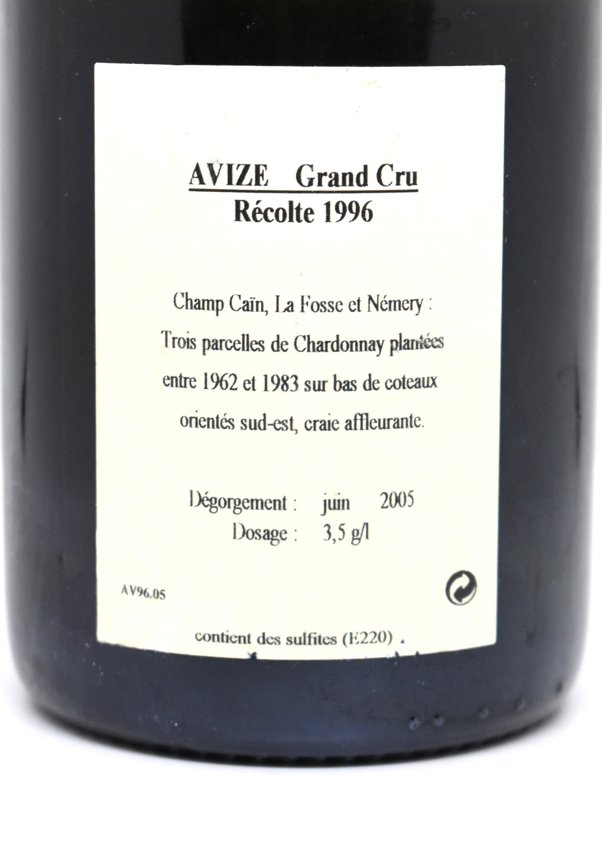 Acheter une bouteille de champagne de 1996 en ligne pour anniversaire ?