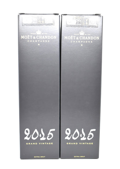 Idée cadeau coffret champagne millésimé acheter une bouteille de champagne Moet et Chandon Grand Vintage 2015 avec etui
