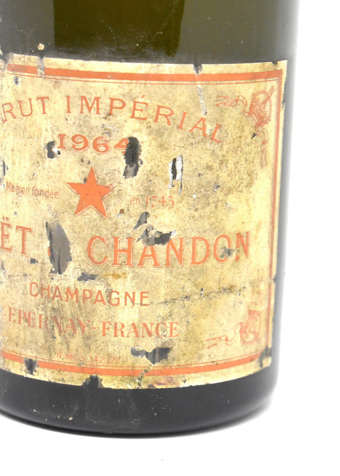 Bouteille Moët & Chandon 1964 provenance cave Épernay