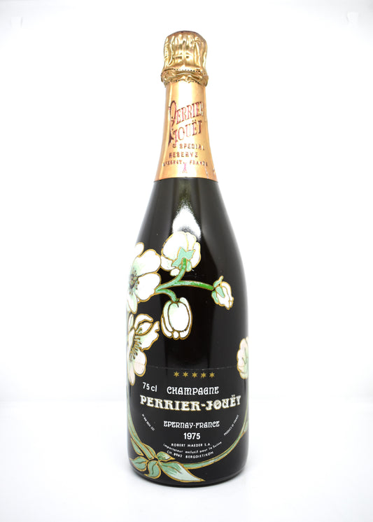 Champagne Perrier-Jouët Belle Époque 1975 rare bouteille vintage 5 étoiles