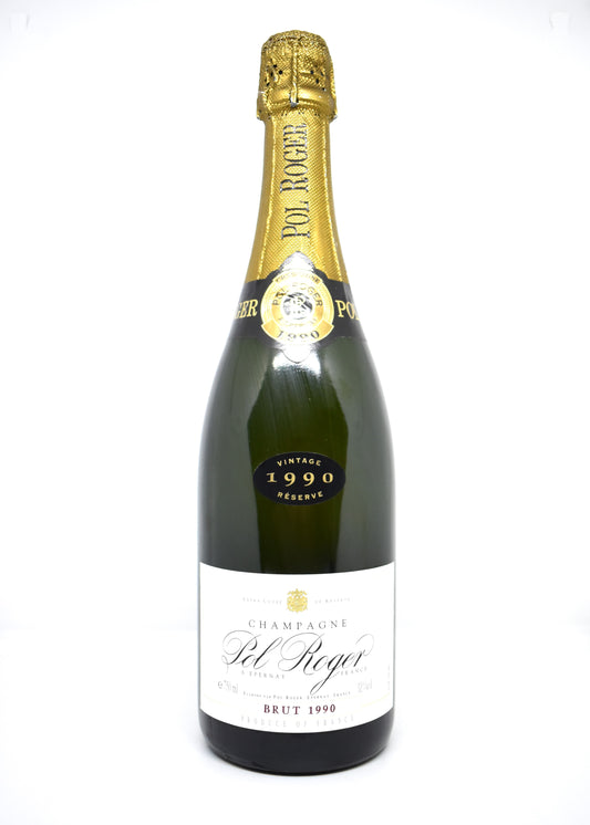 Pol Roger 1990 niveau et étiquette impeccables (neuf)