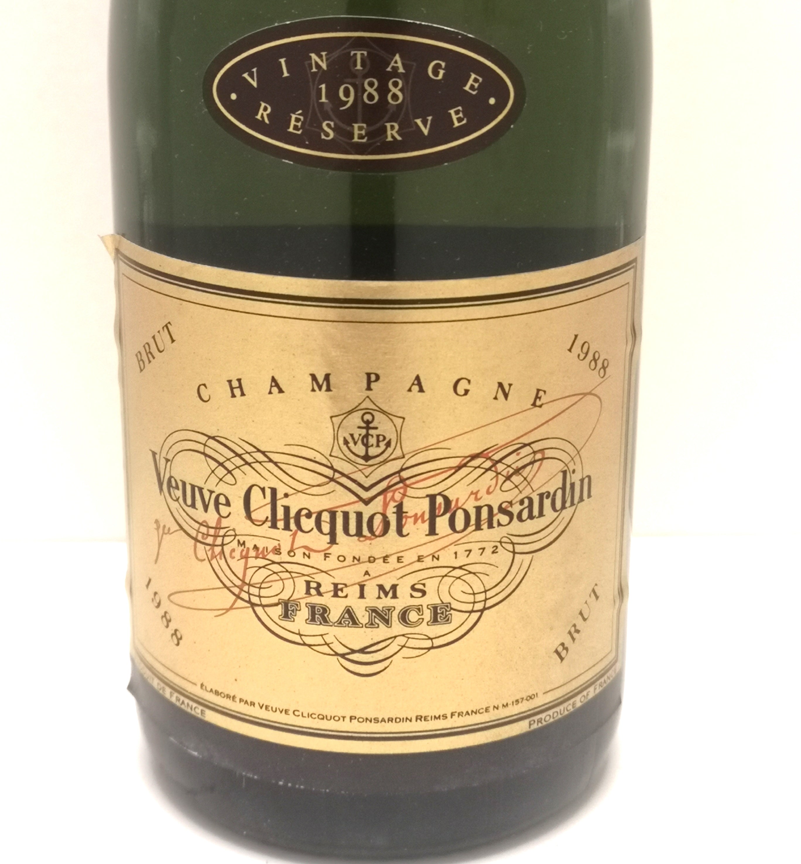 Champagne Veuve Clicquot 1988 - Vintage Reserve – Wine Upon A Time