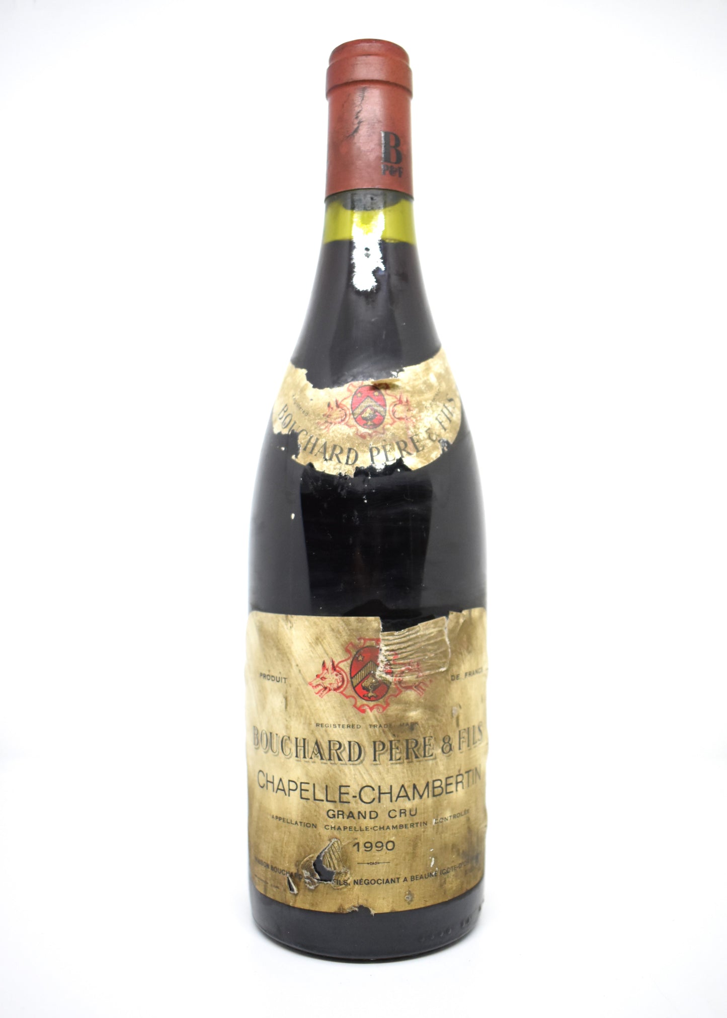 Bouteille Chapelle-Chambertin Grand Cru 1990 Bouchard Père & Fils vieux vin