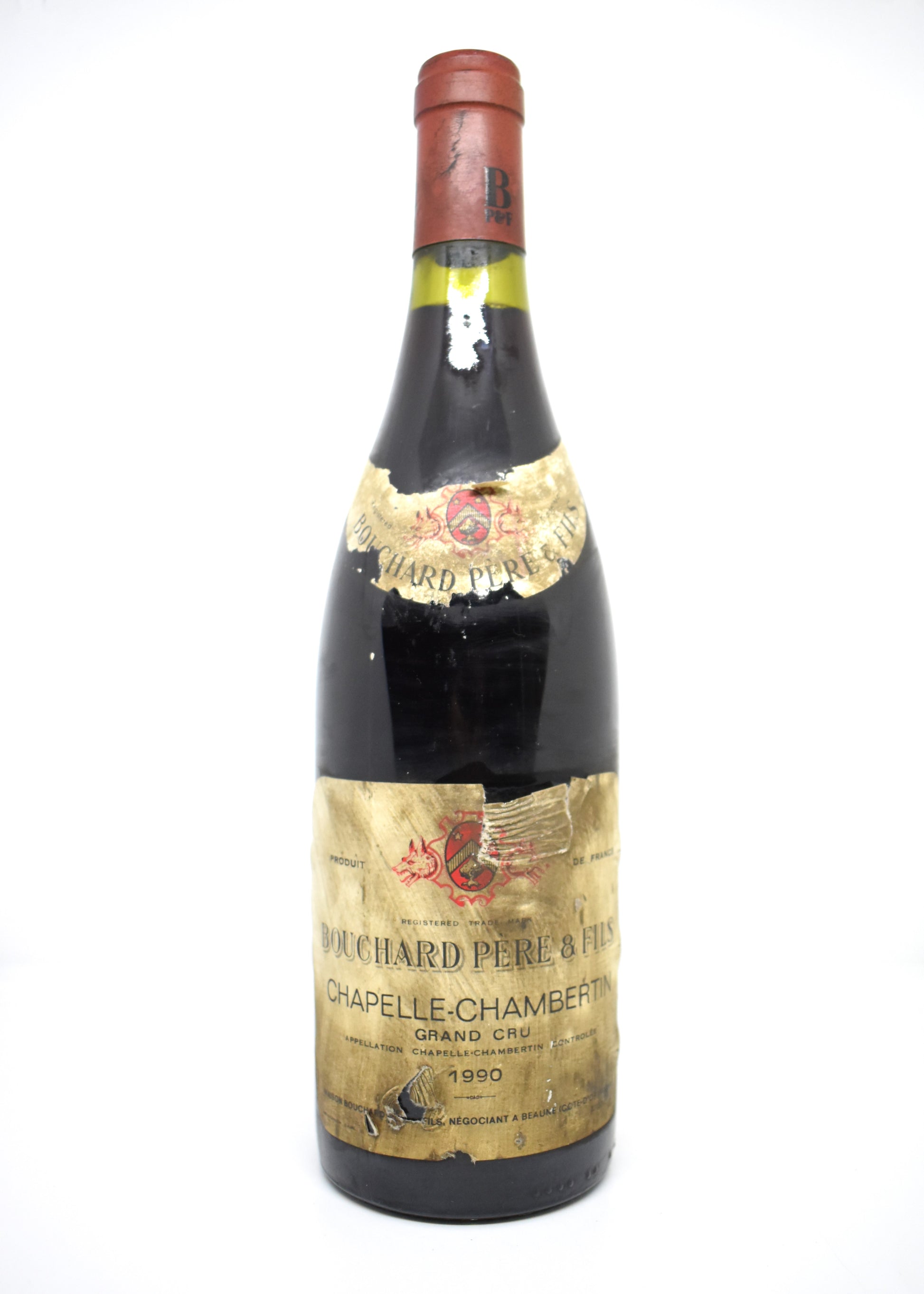 Bouteille Chapelle-Chambertin Grand Cru 1990 Bouchard Père & Fils vieux vin