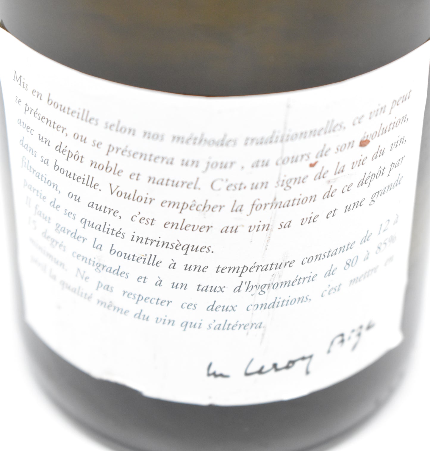 Domaine Leroy Chassagne-Montrachet 2014 prix ?