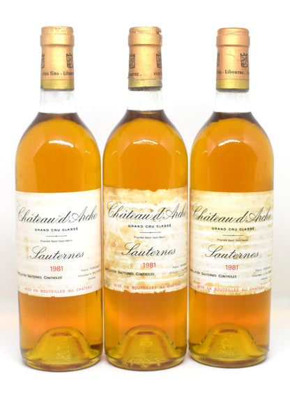 Cadeau d'anniversaire 1981 vin de Sauternes