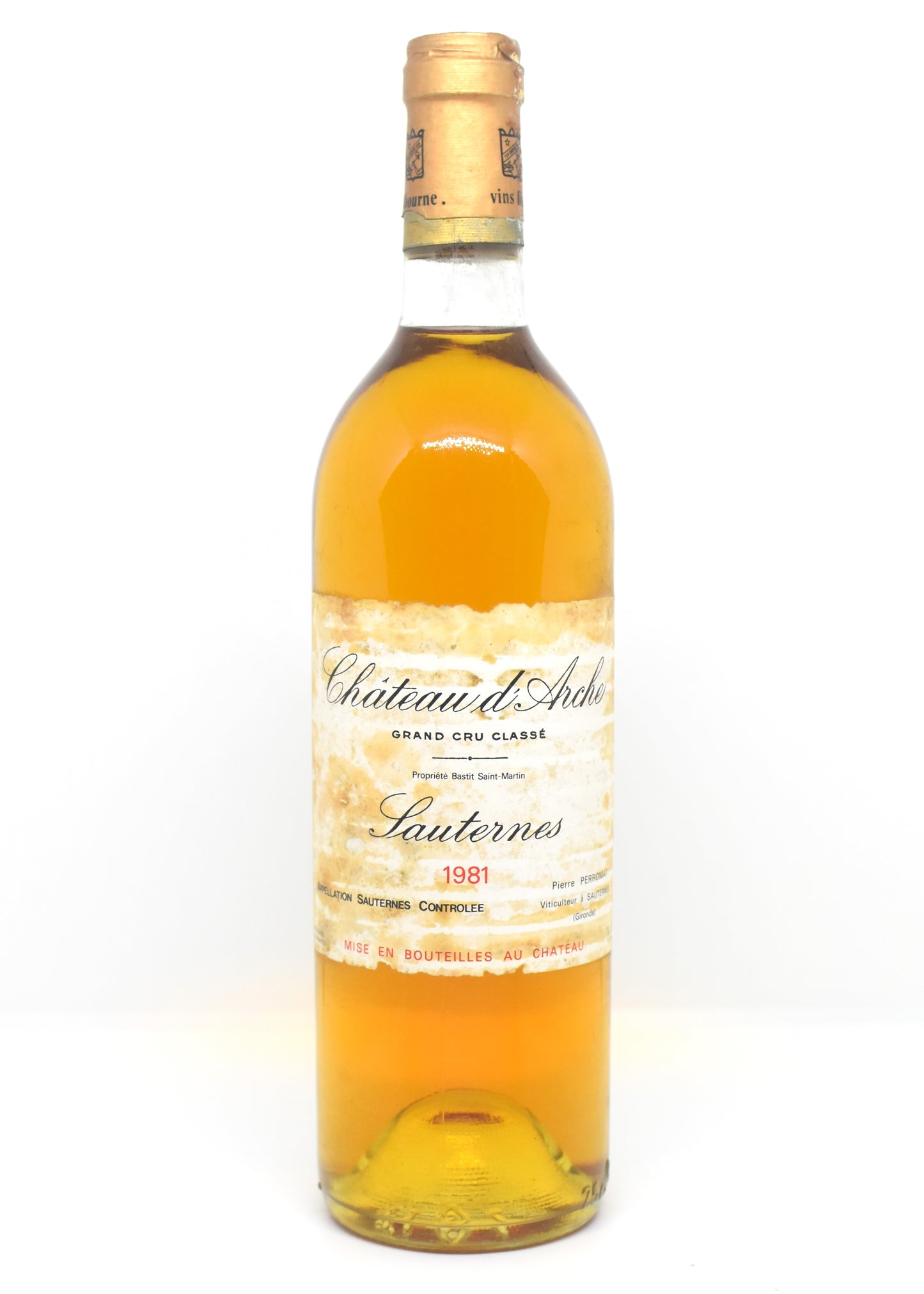 Château d'Arche 1981 Sauternes Grand Cru Classé