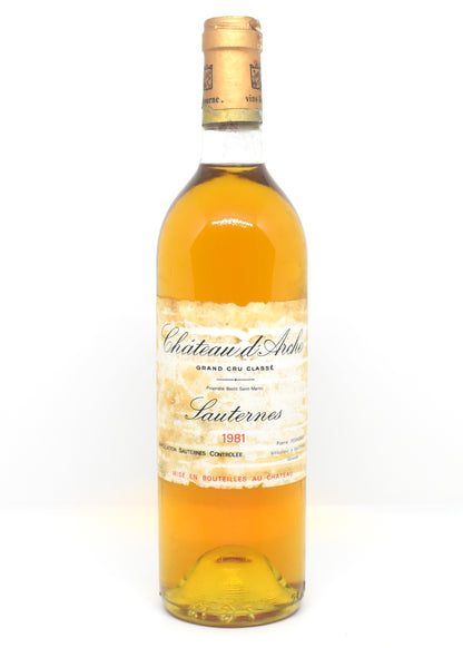 Château d'Arche 1981 Sauternes Grand Cru Classé