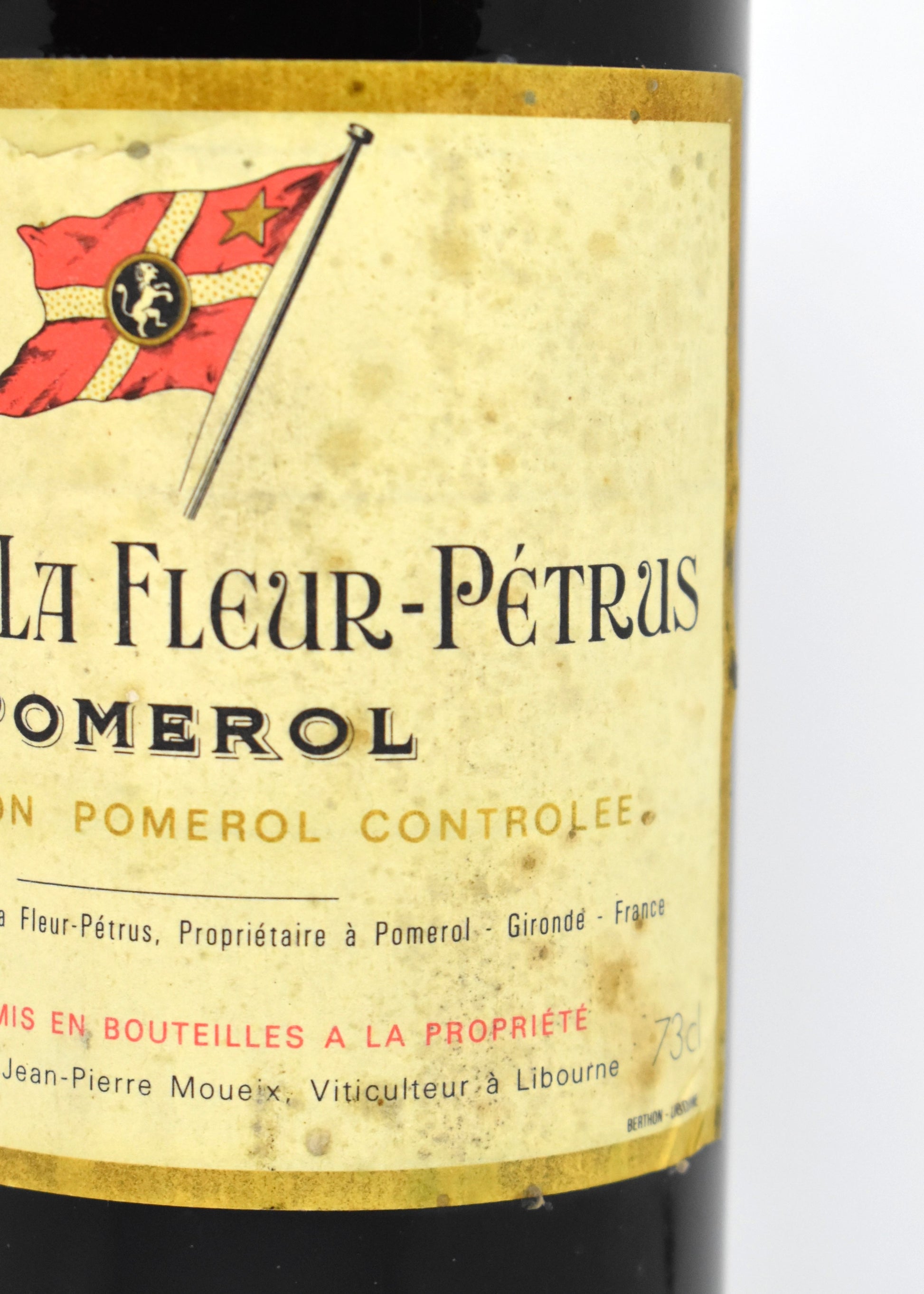 Chateau La Fleur-Petrus 1978 bottle - Vintage Pomerol Bordeaux red wine