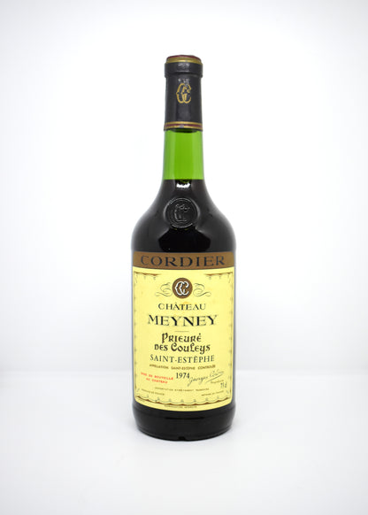 Chateau Meyney 1974 old format bottle - Collectible mature Bordeaux wine gift