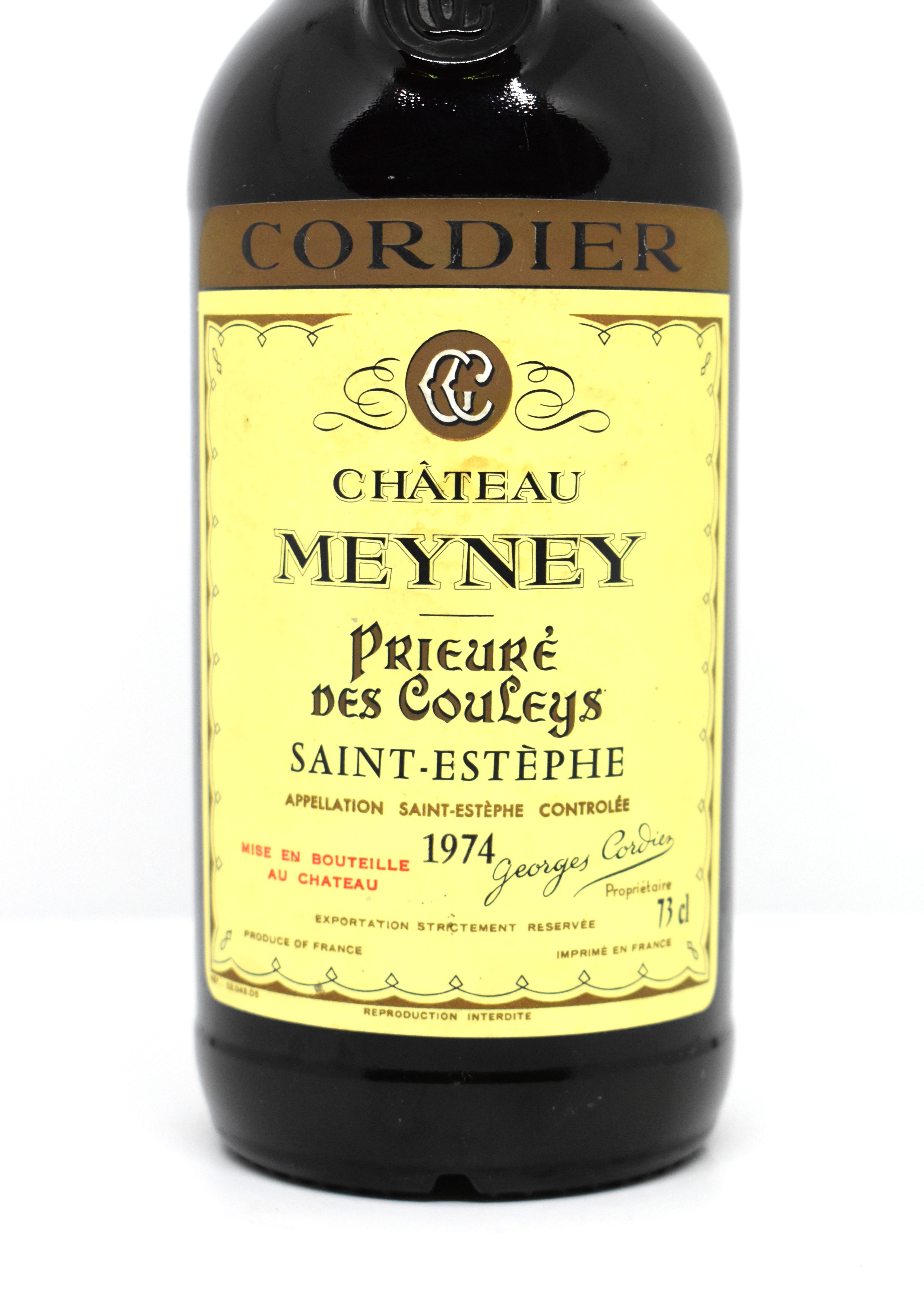 Château Meyney 1974 Prieuré des Couleys | Saint-Estèphe rare de