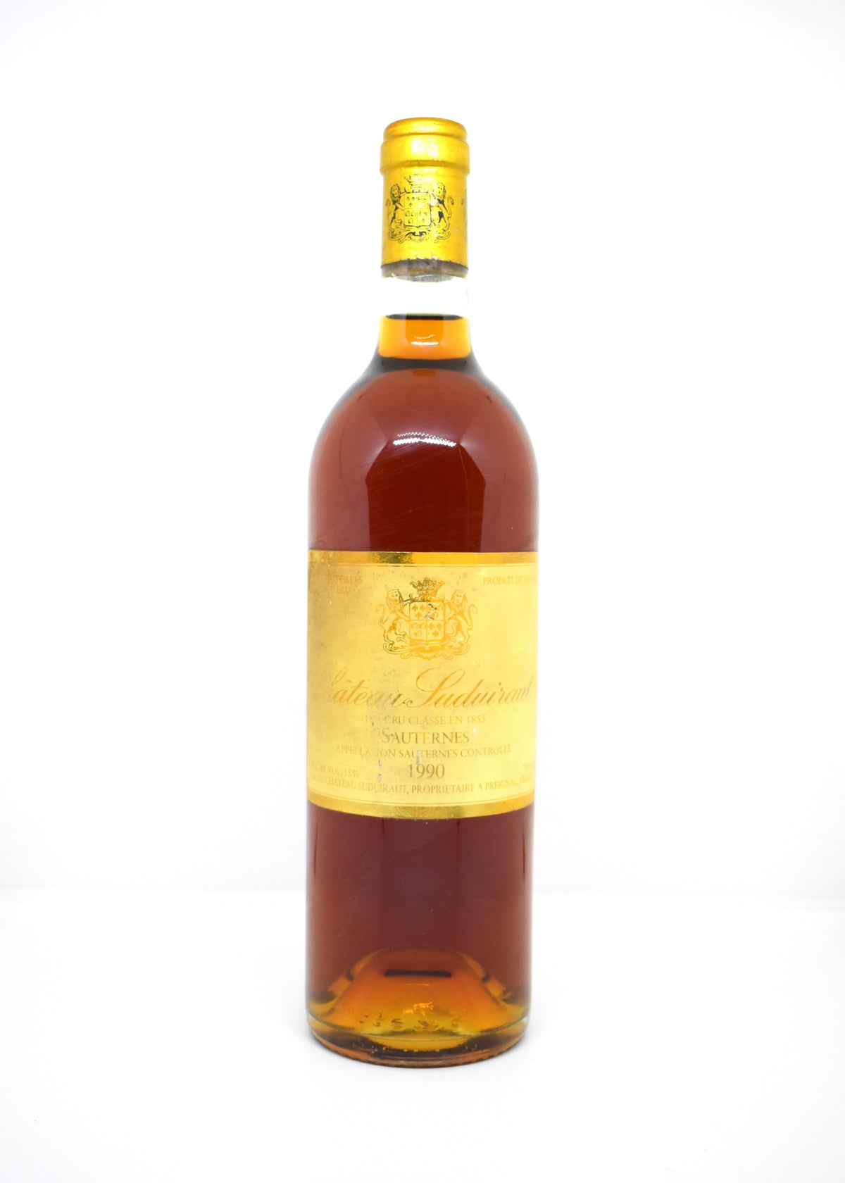 Bouteille Château Suduiraut 1990 Sauternes idéal cadeau anniversaire 35 ans