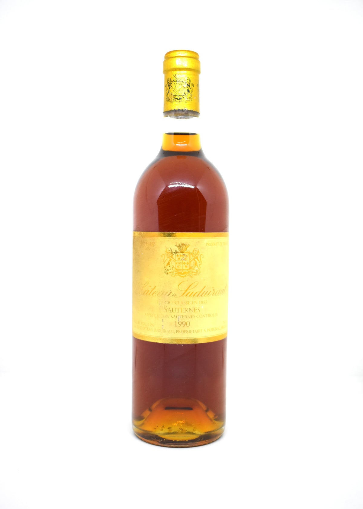 Achat grand vin Sauternes 1990 bouteille rare en stock expédition rapide France