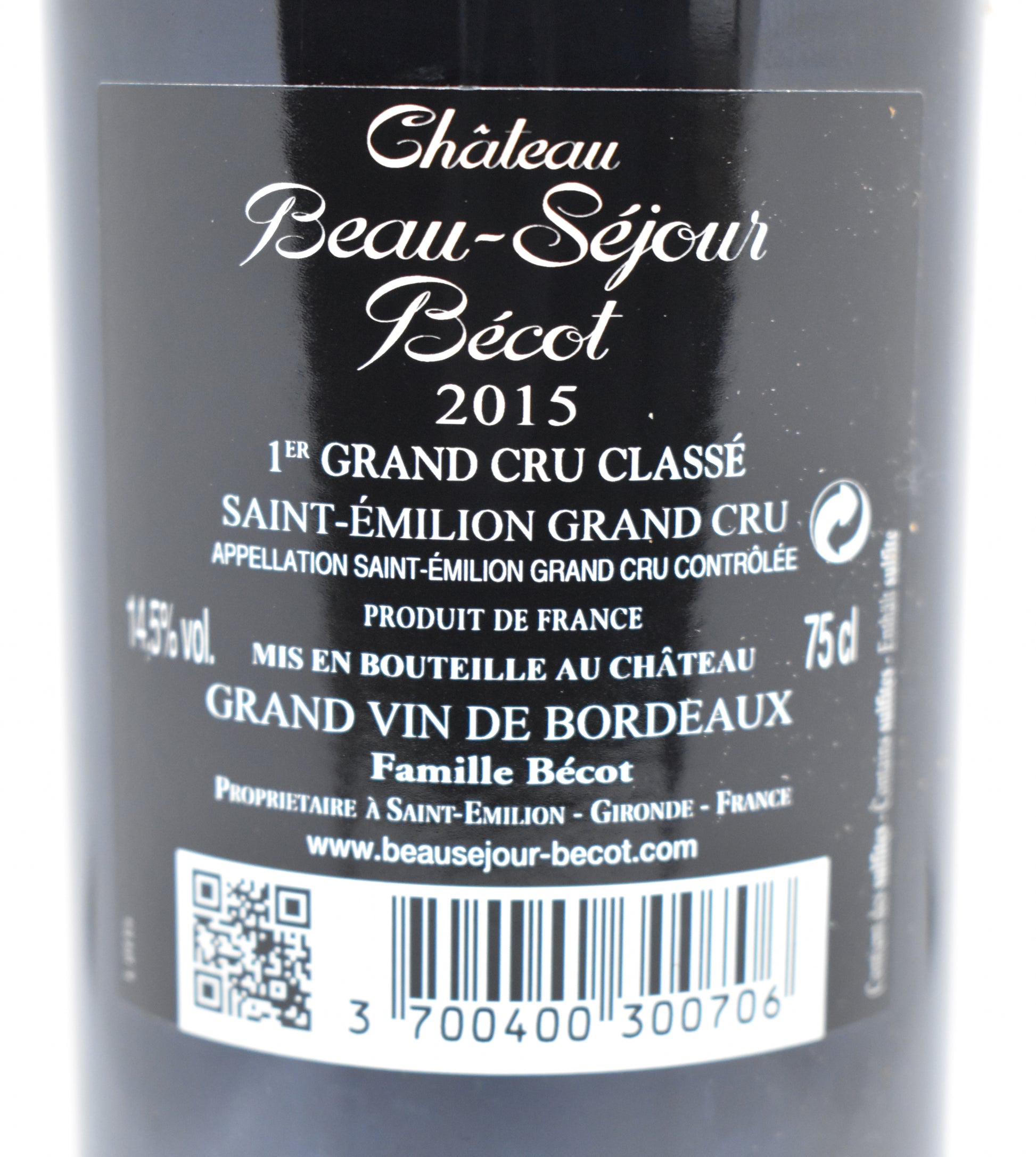 Offrir une bouteille de Grand Cru Classé 2015 de Saint-Émilion