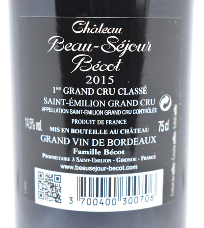 Offrir une bouteille de Grand Cru Classé 2015 de Saint-Émilion