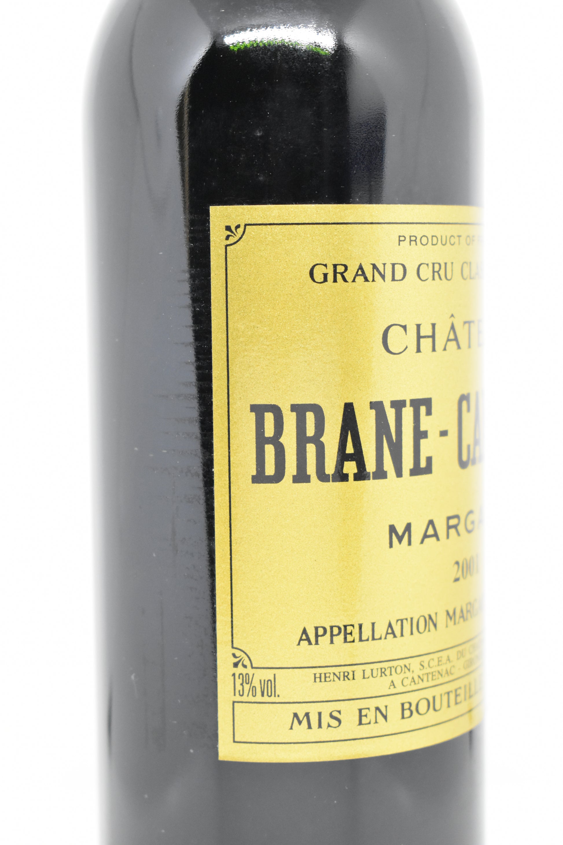 Cave à vin Brane-Cantenac millésimé 2001 Margaux