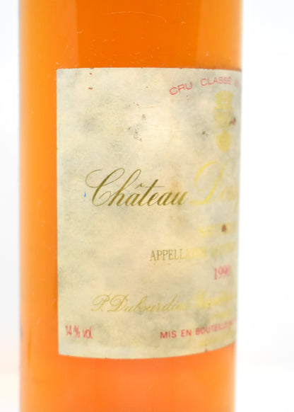 Sauternes 1990 vin moelleux collection