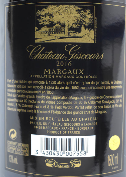 Château Giscours 2016 Magnum prix ?