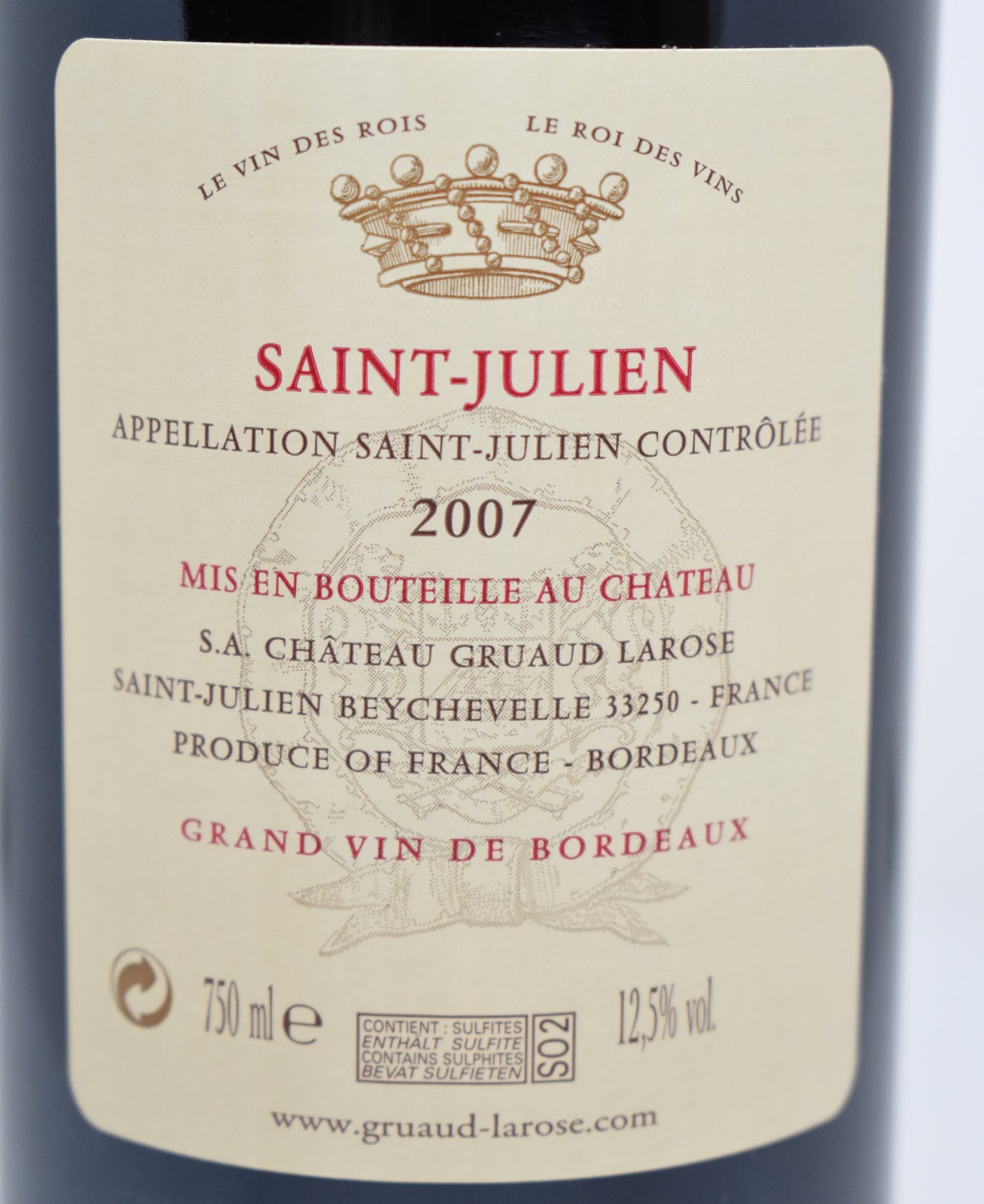 Offrir un Saint-Julien élégant millésimé 2007