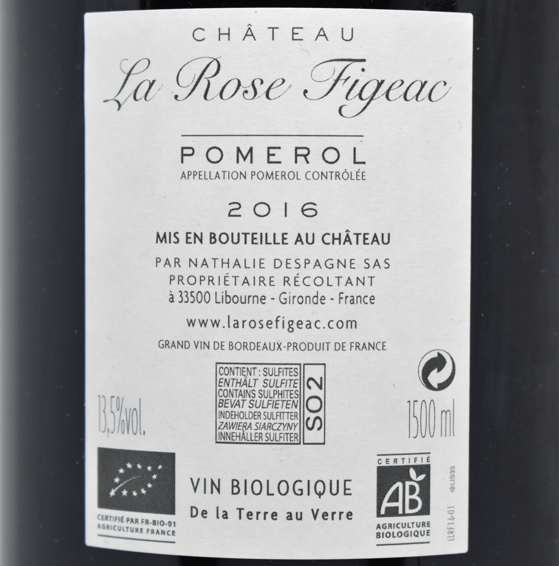 La Rose Figeac 2016 Magnum au meilleur prix