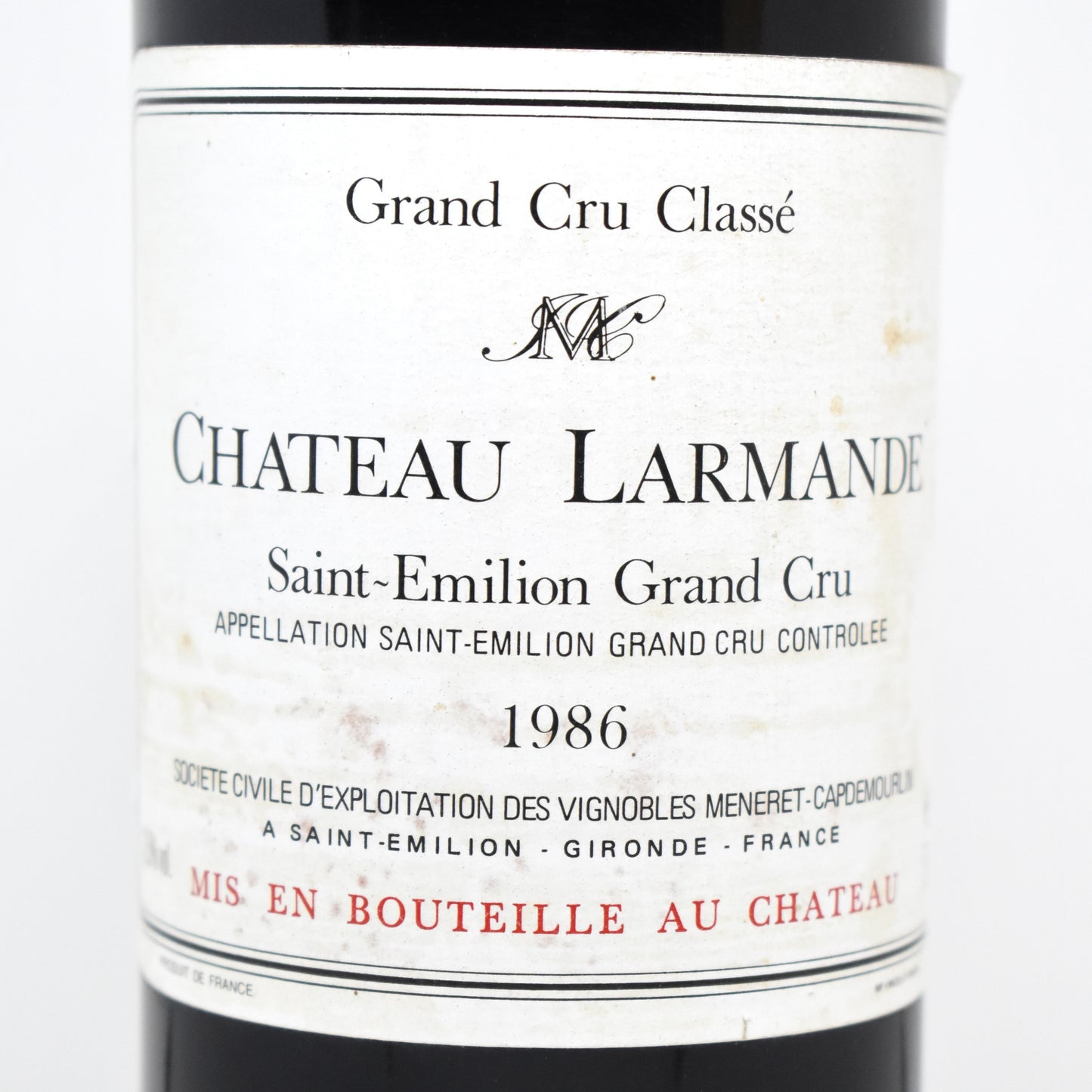 Château Larmande 1986 - Saint-Emilion