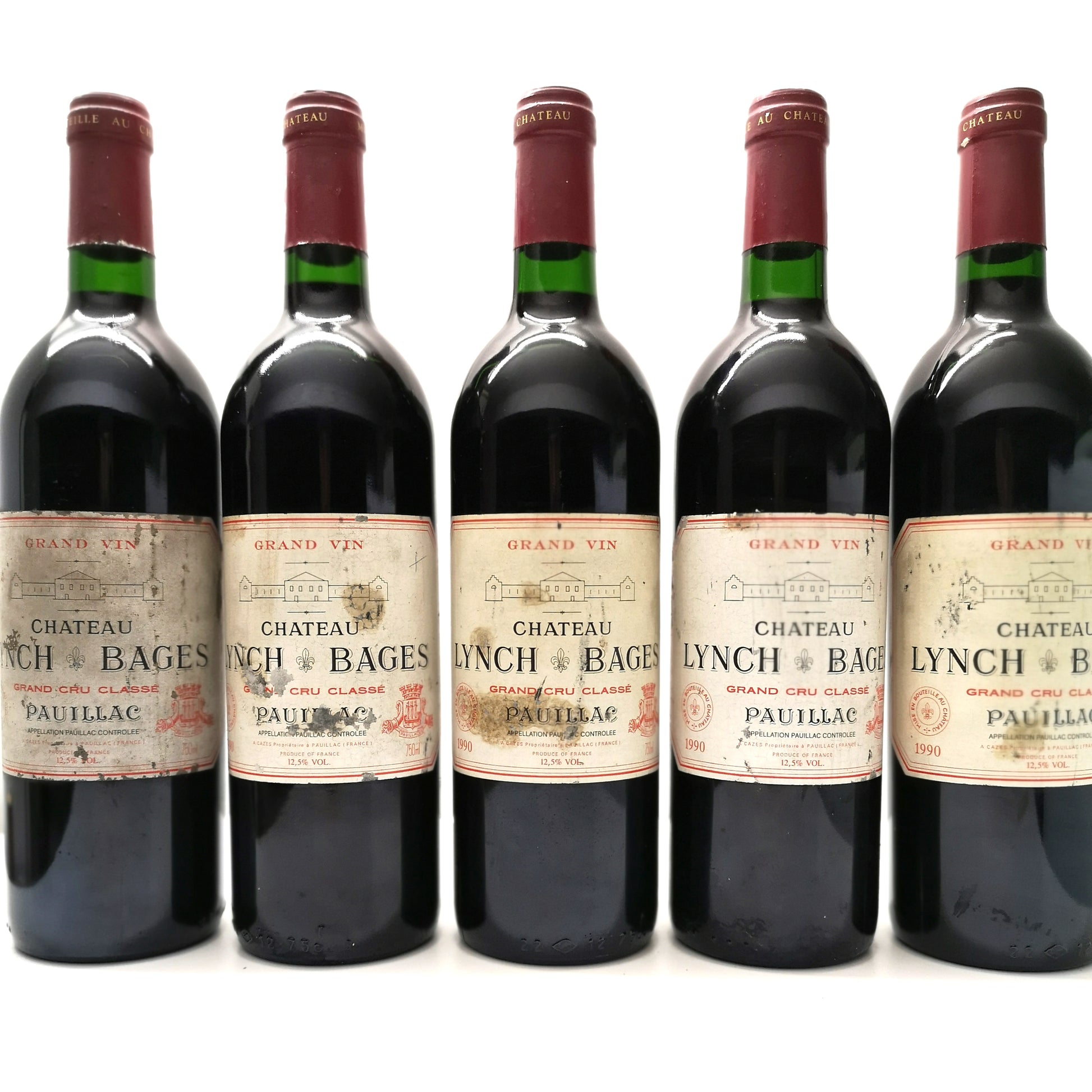 Vin rare Pauillac 1990 Château Lynch Bages