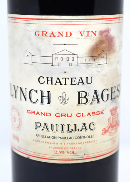 Vin prestigieux Bordeaux Pauillac 1990