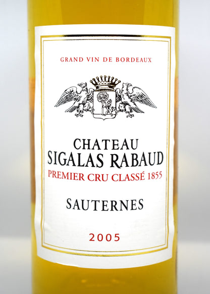 Acheter bouteille de Sauternes de 2005 - Sigalas Rabaud