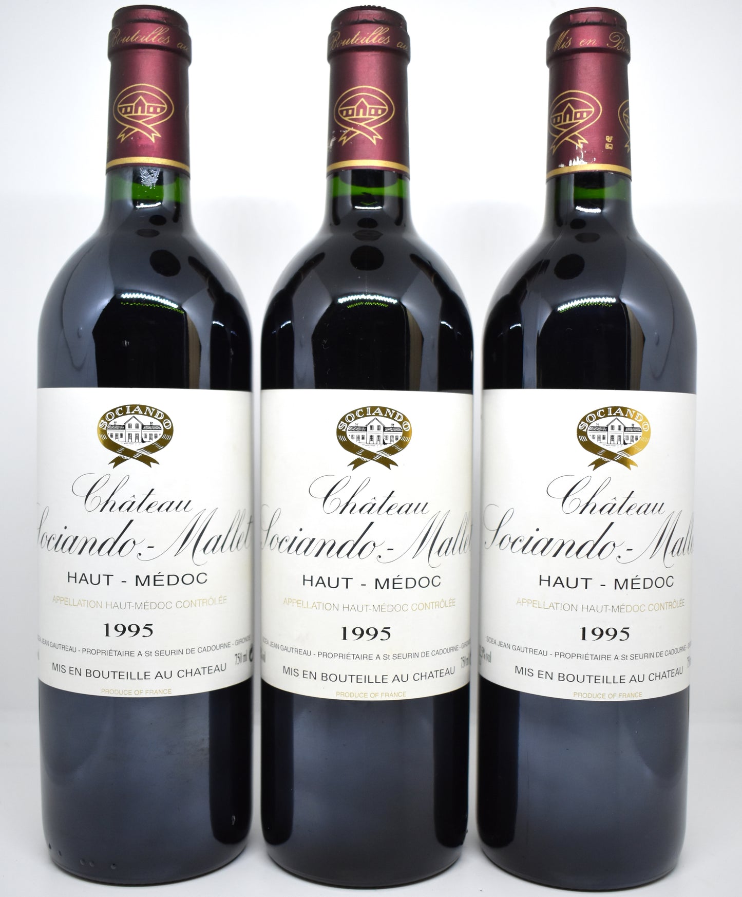 Collection vin Bordeaux millésime 1995 Haut-Médoc