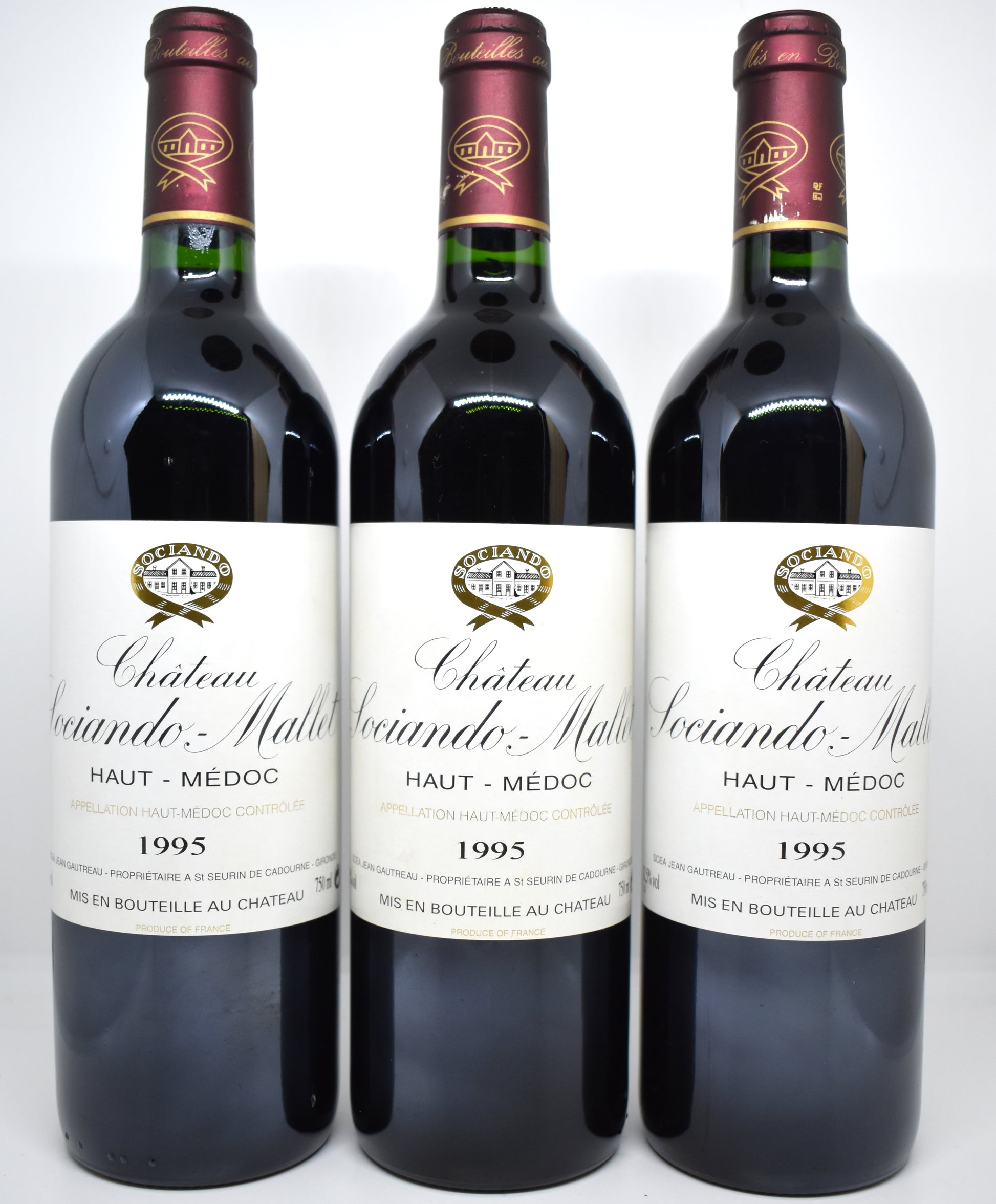Collection vin Bordeaux millésime 1995 Haut-Médoc