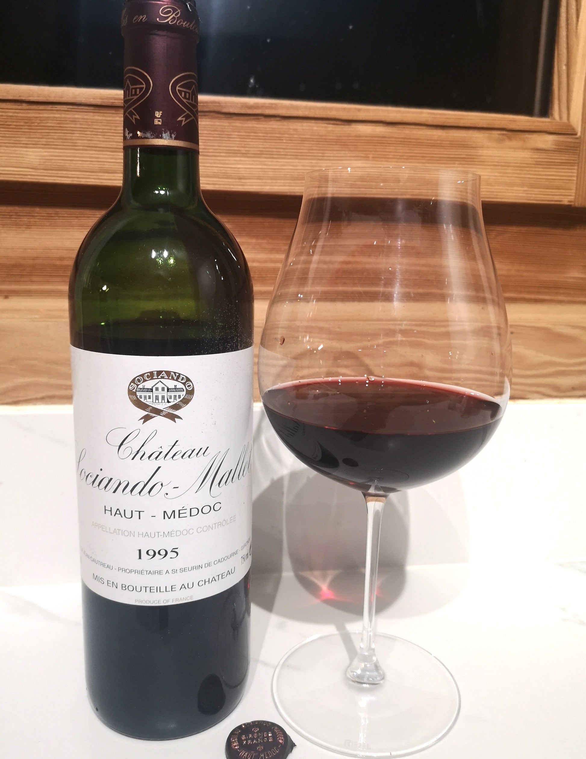 Déguster un vin ancien Sociando-Mallet 1995