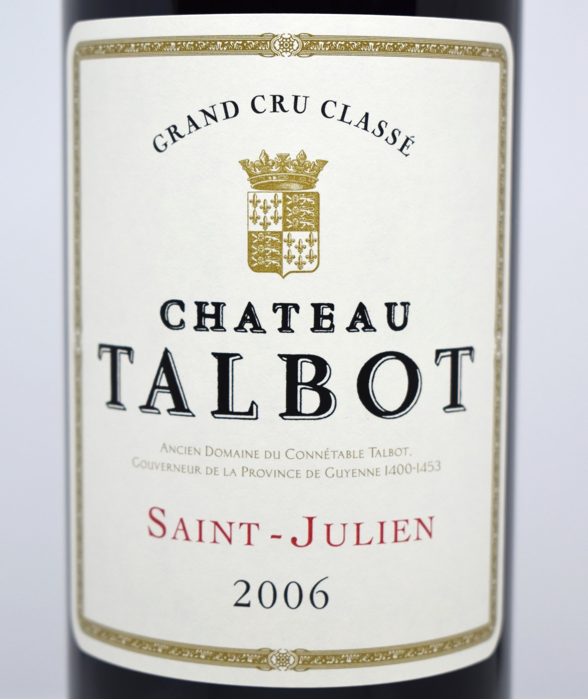 Acheter Château Talbot 2006 Saint-Julien en ligne