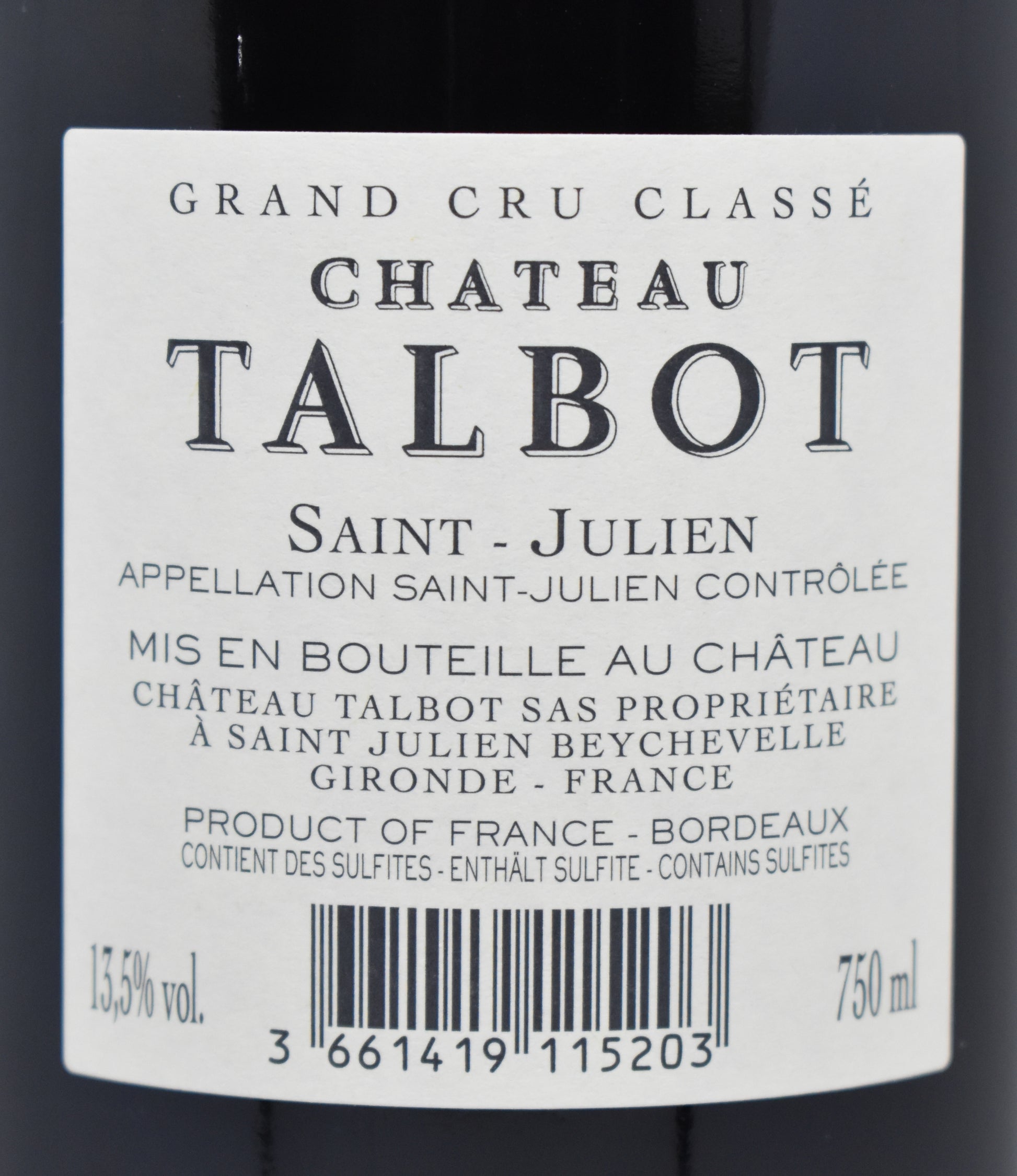 Commander vin rouge Bordeaux Saint-Julien 2015