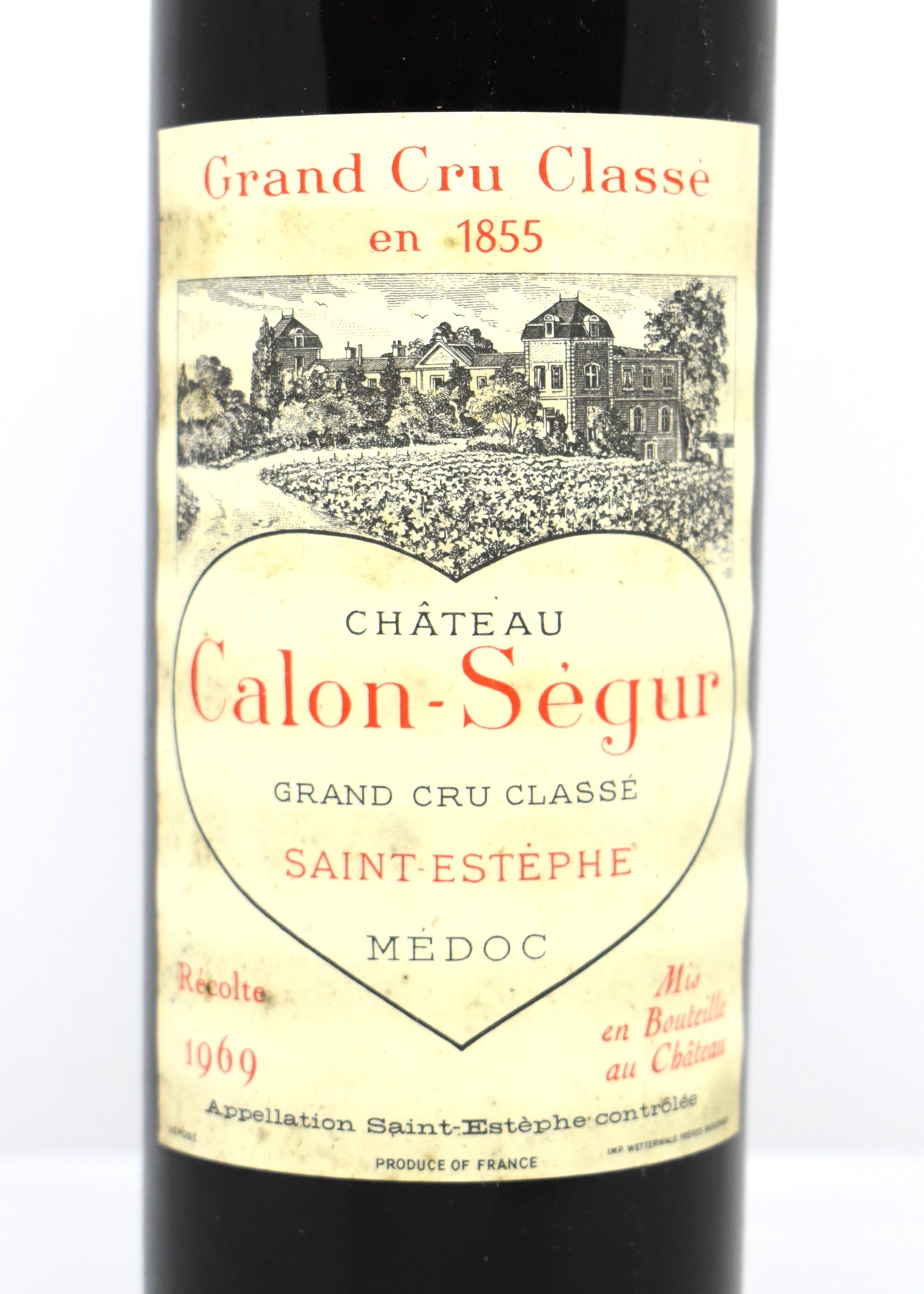 Quel vin de 1969 offrir pour un cadeau d anniversaire de 57 ans ? Commander Calon-Ségur