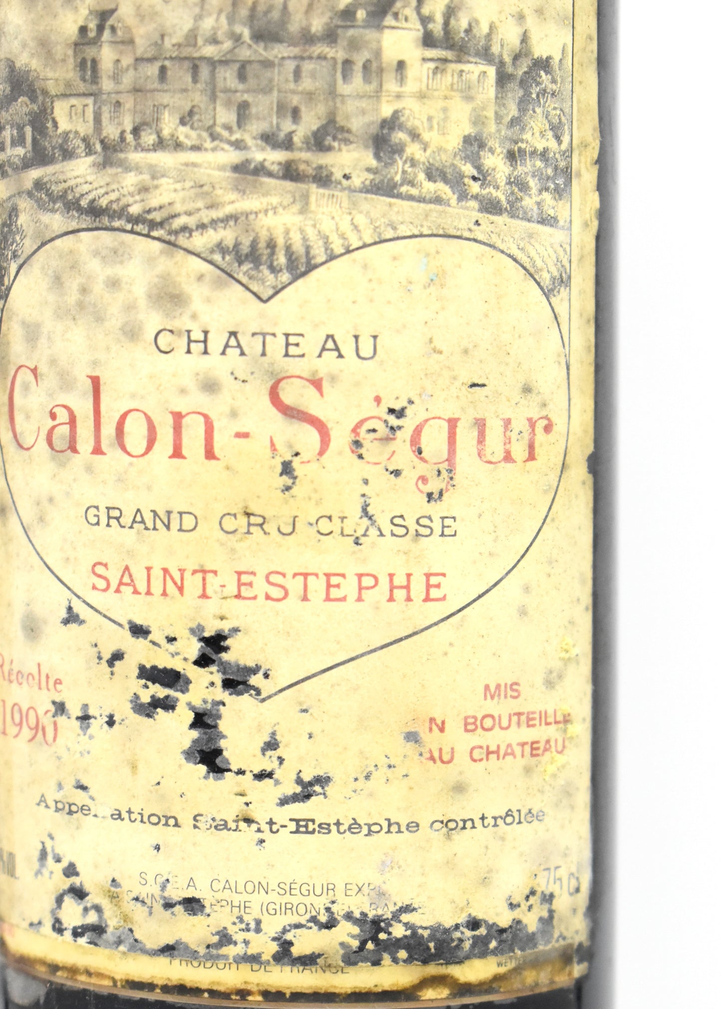 Best romantic 1990 vintage wine gift idea Chateau Calon-Segur secure shipping