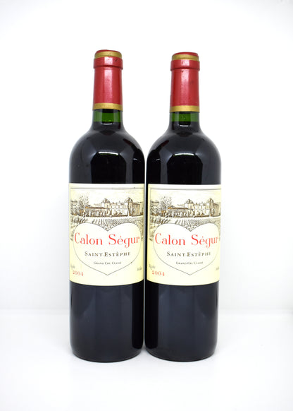 Buy authentic 2004 Saint-Estephe Grand Cru Classe Chateau Calon-Segur Valais Switzerland