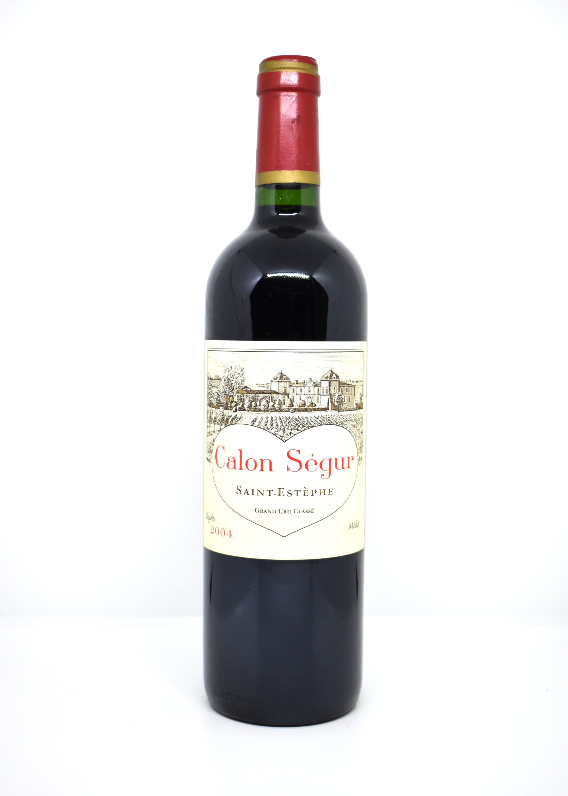 Pristine condition Chateau Calon-Segur 2004 bottle for sale online wine shop